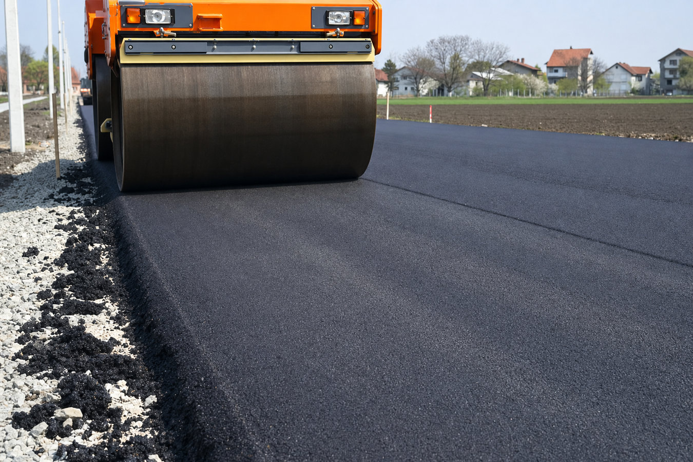 Commercial asphalt paving
